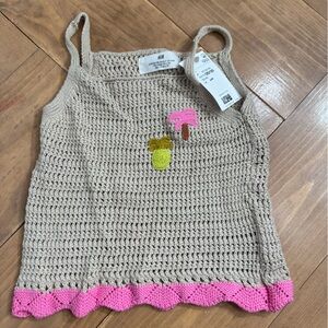 H&M Beige and Pink Kids Camisole